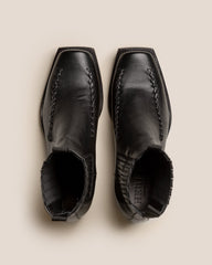 AGULLA - Square-Toe Braided Detail Chelsea Boot