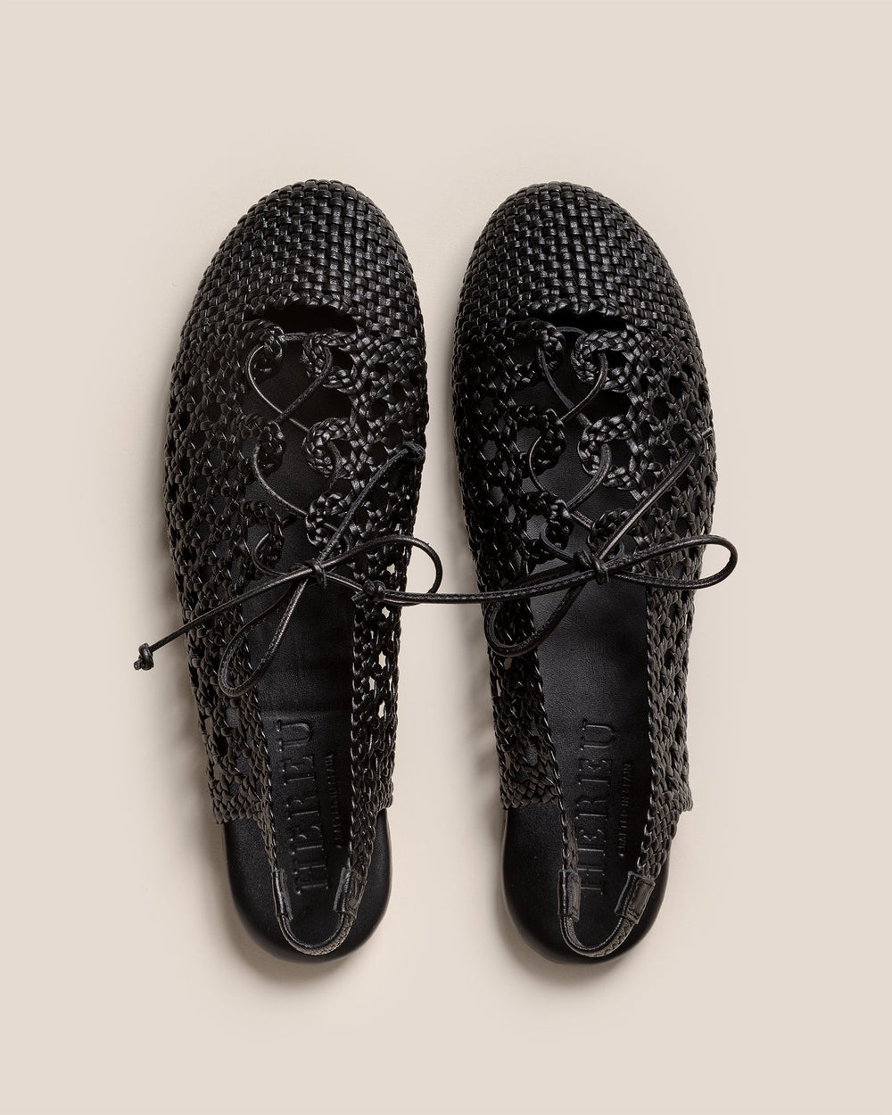 SARDANA - Lace-up Woven Slingback Sandal