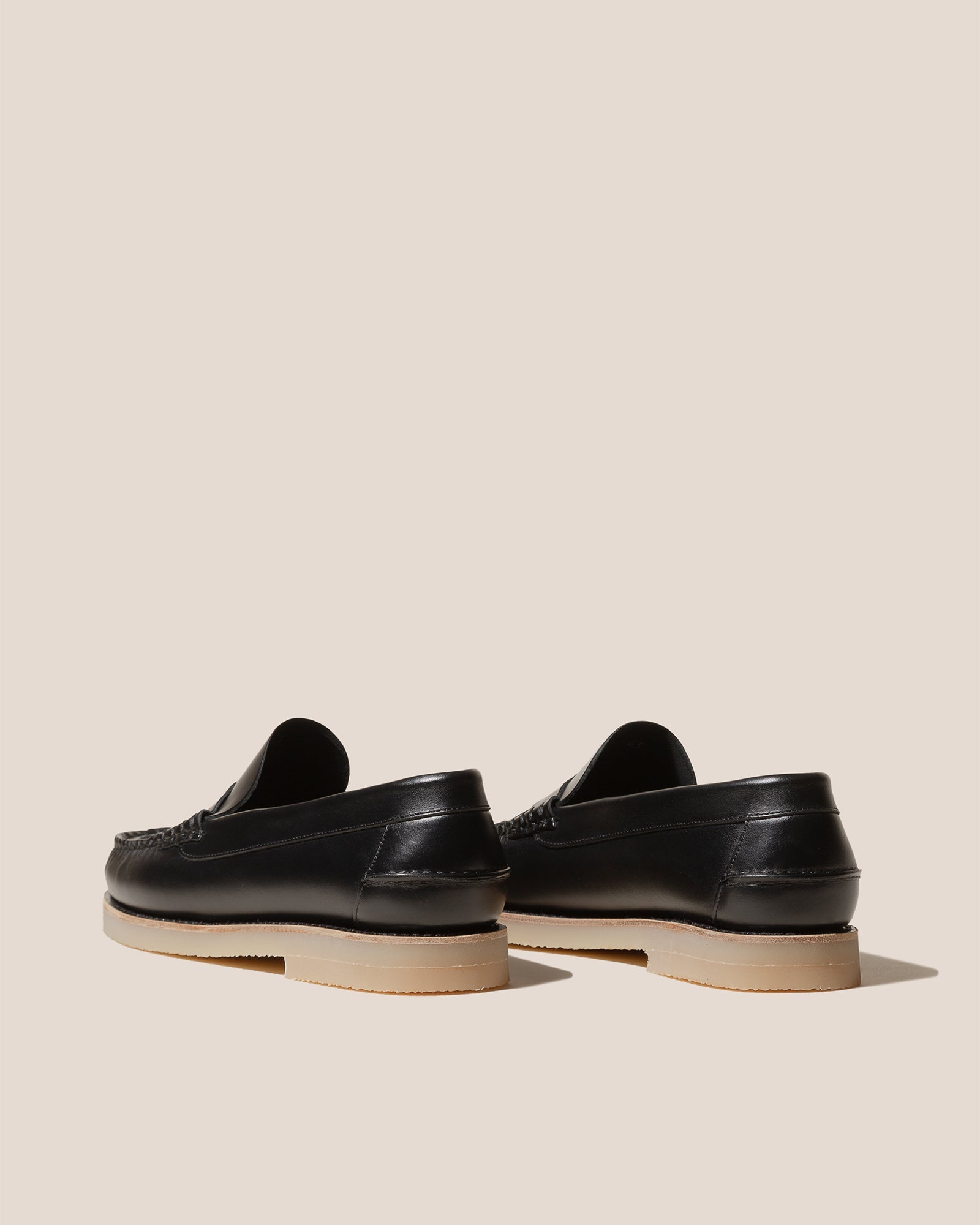 NOMBELA RUBBER VEG TAN - Interwoven Detail Slip-On Loafer