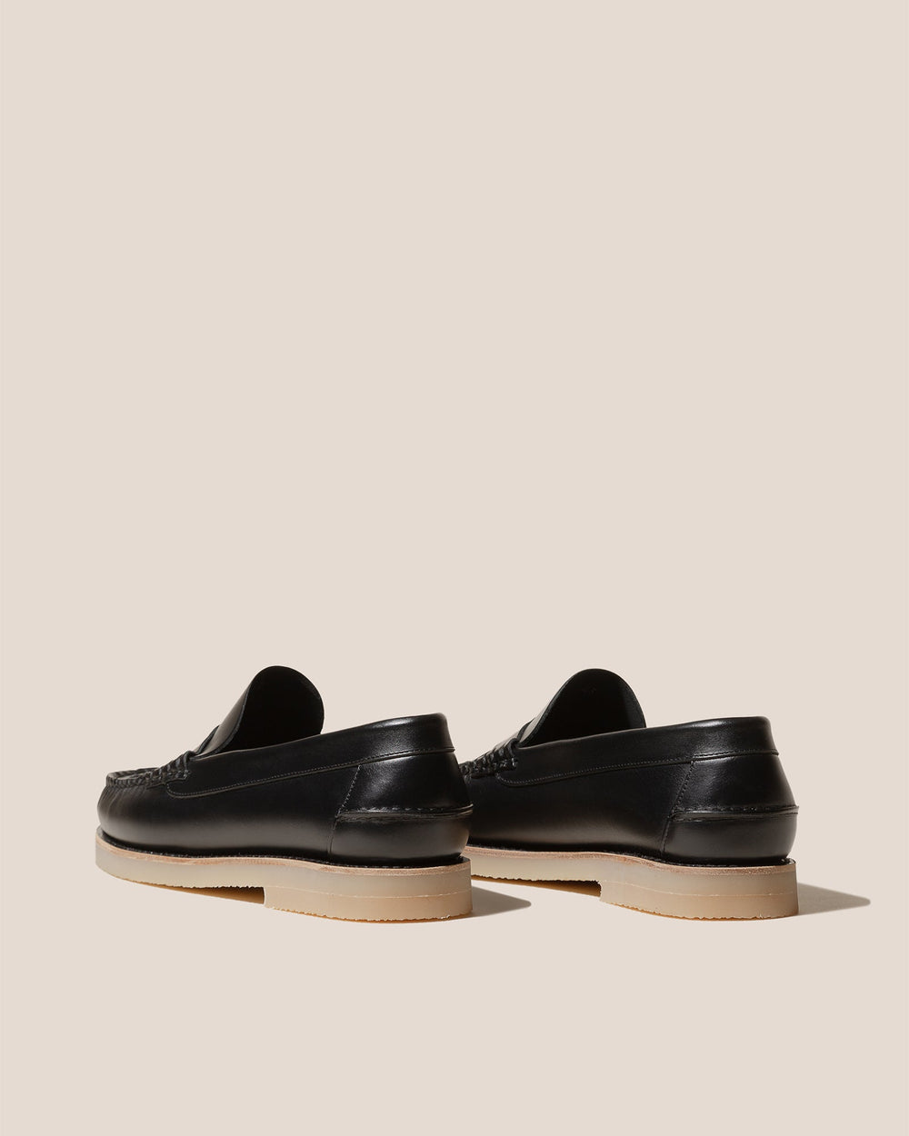 NOMBELA RUBBER VEG TAN - Interwoven Detail Slip-On Loafer